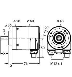 TURCK - Absoluter Drehgeber - Multiturn, Industrial-Line