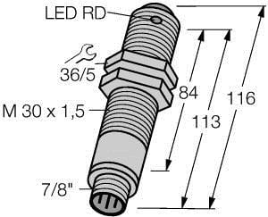 TURCK - Opto-Sensor, Einweglichtschranke (Empfänger)
