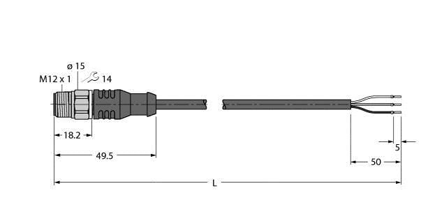 TURCK - Aktuator- und Sensorleitung / PP-EPDM, Anschlussleitung