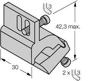 TURCK - Zubehör, Klemmstück, für Zugankerzylinder