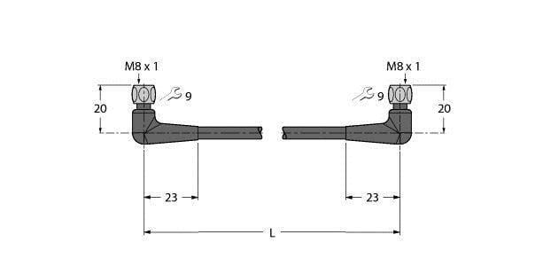 TURCK - Food & Beverage hygienic / PVC, Verbindungsleitung