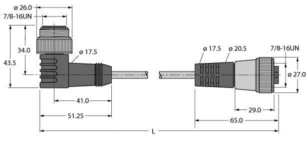 TURCK - Busleitung für CAN (DeviceNet™, CANopen), PVC-Kabelmantel