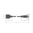 TURCK - Ventilsteckverbinder Bauform A, Verbindungsleitung