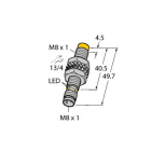 TURCK - Induktiver Sensor, mit erhöhtem Schaltabstand, Standard