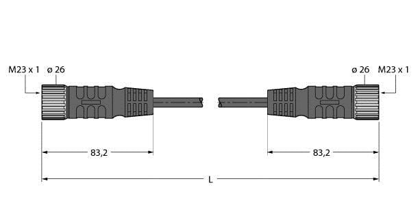 TURCK - Aktuator- und Sensorleitung / TPE, M23-Verbindungsleitung