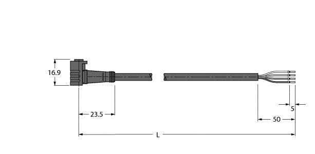 TURCK - Aktuator- und Sensorleitung / PVC, Anschlussleitung