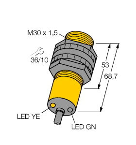TURCK - Optoelektronischer Sensor, Einweglichtschranke (Empfänger)