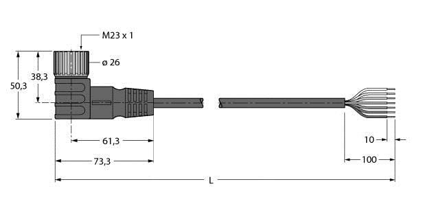 TURCK - Zuleitung für Mehrfach Passivverteiler / PUR, Anschlussleitu