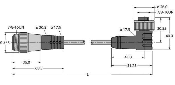 TURCK - Busleitung für CAN (DeviceNet™, CANopen), PVC-Kabelmantel