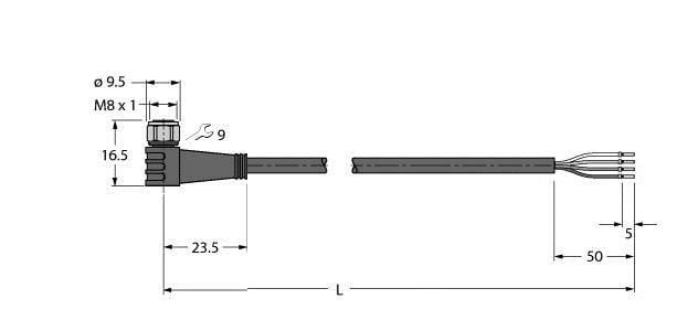 TURCK - Aktuator- und Sensorleitung / PP-EPDM, Anschlussleitung