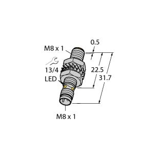 TURCK - Induktiver Sensor, mit erhöhtem Schaltabstand, Standard