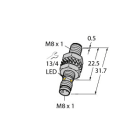 TURCK - Induktiver Sensor, mit erhöhtem Schaltabstand, Standard