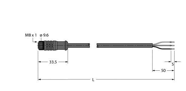 TURCK - Hochtemperaturfeste Aktuator- und Sensorleitung, Anschlussle