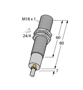 TURCK - Induktiver Sensor, mit erweitertem Temperaturbereich, Standa
