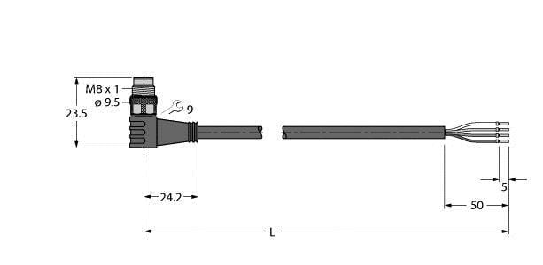 TURCK - Aktuator- und Sensorleitung / PUR, Anschlussleitung