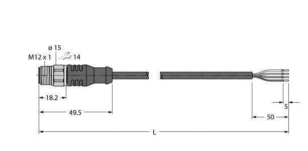 TURCK - Aktuator- und Sensorleitung / PP-EPDM, Anschlussleitung