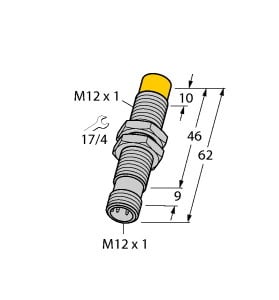 TURCK - Induktiver Sensor, mit Analogausgang, Standard