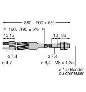 TURCK - Glas-Lichtleiter, Gabelleiter