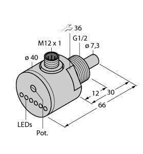 TURCK - Strömungsüberwachung, Eintauchsensor mit integrierter Auswer