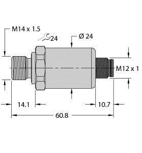 TURCK - Drucktransmitter, mit Stromausgang (2-Leiter)