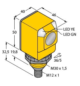 TURCK - Optoelektronischer Sensor, Einweglichtschranke (Empfänger)