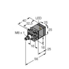 TURCK - Induktiver Sensor, mit erhöhtem Schaltabstand, uprox®