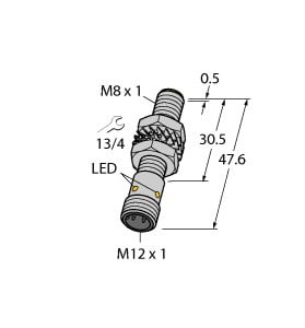 TURCK - Induktiver Sensor, mit erhöhtem Schaltabstand, Standard