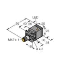 TURCK - Induktiver Sensor, mit erhöhtem Schaltabstand, uprox®