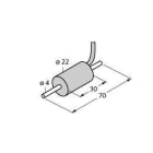 TURCK - Strömungsüberwachung, Inline-Sensor ohne integrierte Auswert