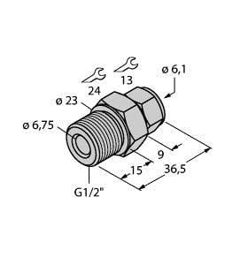 TURCK - Zubehör, Klemmringverschraubung, für Temperatursensoren