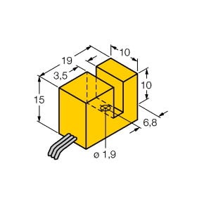 TURCK - Induktiver Sensor, schlitzförmig, Standard