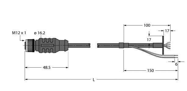 TURCK - Power with Ethernet, TPU-Leitung