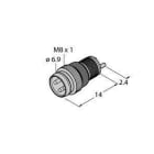 TURCK - M8 x 1 / Ø 8 mm Rundsteckverbinder, Einbaustecker Ø 8 mm / M