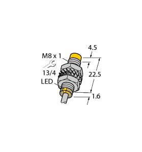 TURCK - Induktiver Sensor, mit erhöhtem Schaltabstand, Standard