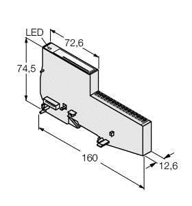 TURCK - BL20 Economy Modul, 2x Zähler-/Encoder-Kanäle, 2x PWM-Ausgän
