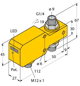 TURCK - Strömungsüberwachung, Inline-Sensor mit integrierter Auswert