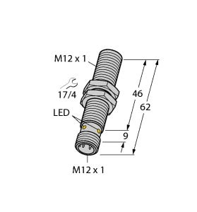 TURCK - Induktiver Sensor, mit selektivem Verhalten, Standard