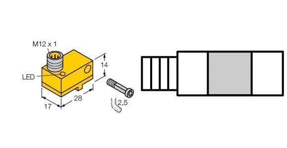 TURCK - Magnetfeldsensor, für Pneumatikzylinder