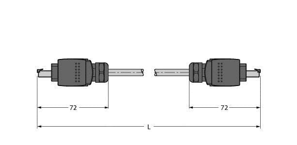 TURCK - Leitung für Industrial Ethernet / PUR, Verbindungsleitung ge