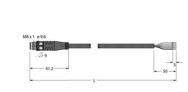 TURCK - Aktuator- und Sensorleitung / PUR, Anschlussleitung