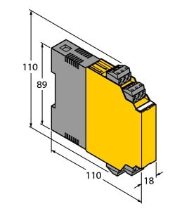 TURCK - Messumformer-Speisetrenner, 1-kanalig, TÜV 00 ATEX 1595