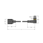 TURCK - Ventilsteckverbinder Bauform A, Verbindungsleitung
