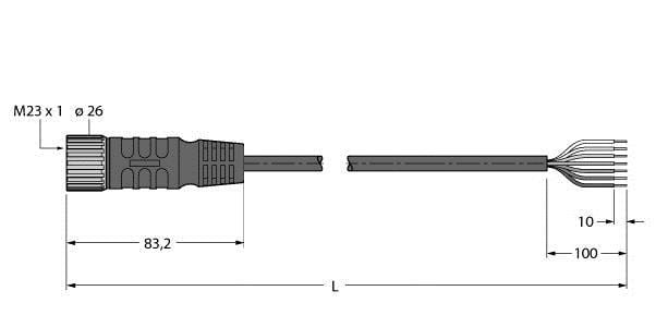 TURCK - Zuleitung für Mehrfach Passivverteiler / PUR, Anschlussleitu