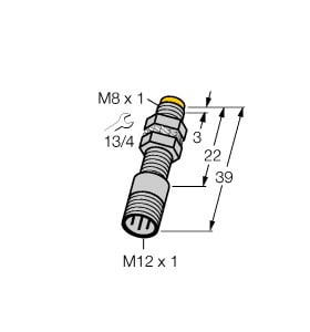 TURCK - Induktiver Sensor, Standard, KEMA 02 ATEX 1090X