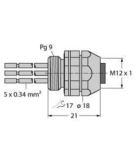 TURCK - Zubehör für Feldbussysteme, Einbauflansch