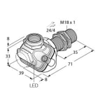 TURCK - Induktiver Sensor, mit erweitertem Temperaturbereich, Standa