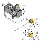 TURCK - Induktiver Sensor, Abfrageset für die Spanntechnik, Standard