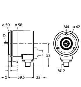 TURCK - Absoluter Drehgeber - Multiturn, Industrial-Line
