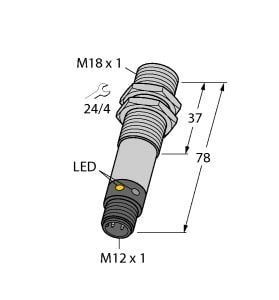 TURCK - Optoelektronischer Sensor, Einweglichtschranke (Empfänger)