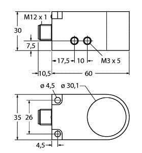 TURCK - Induktiver Sensor, Ringsensor, Standard
